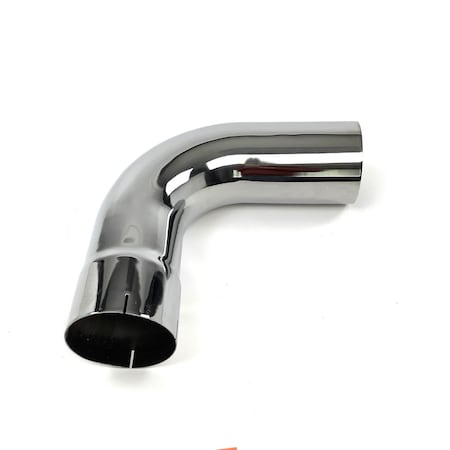 Grand Rock Elbow, Exhaust, 90 Deg, Id / Od Chrome, 5 In. Dia, 15 In. Lng, 5.5 In. Cl Radius L590-1515C
